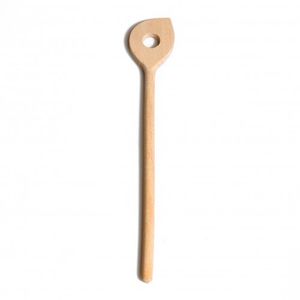 Pollepel met punt, 30 cm, beukenhout