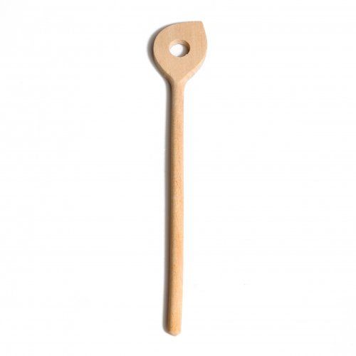 Pollepel met punt, 30 cm, beukenhout