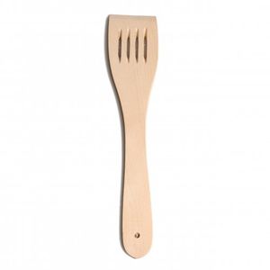 Spatel met gleuven, beukenhout, 30 cm 