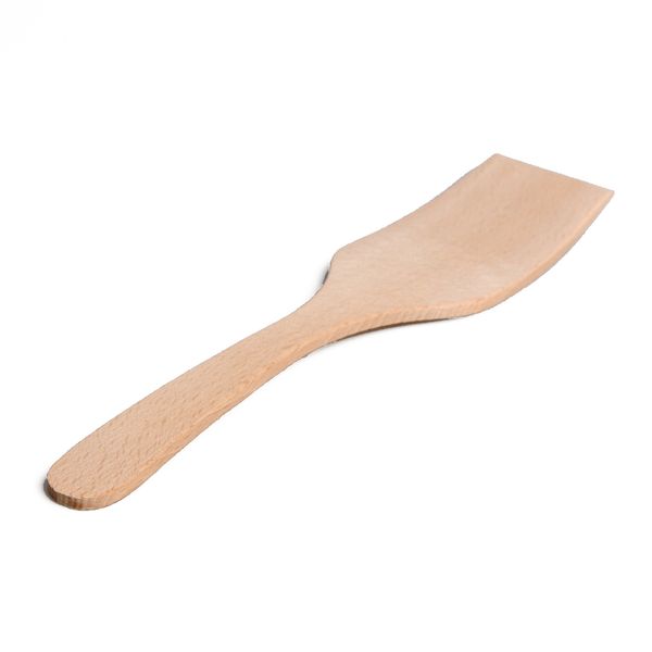 Spatula curved, beechwood, 29.5 cm