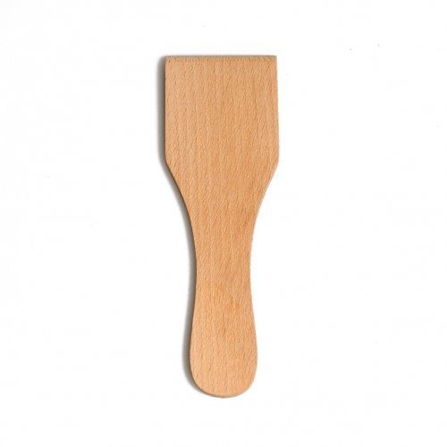 Straight spatula, beech, 13 cm