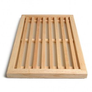 Snij-/ broodplank, rubberhout, 40 x 25 cm