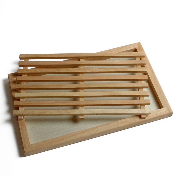 Planche à pain/à découper, hévéa, 40 x 25 cm