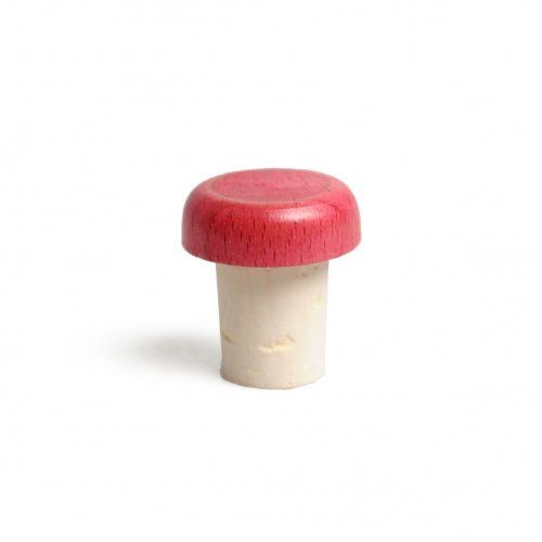 Kurk, met beukenhouten knop, rood