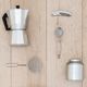 Milk frother for cappuccino, stainless steel, Ø 8 cm