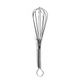 Fouet en métal chromé, 25 cm