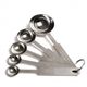 Measuring spoons, in teaspoons and tablespoons and ml, stainless steel