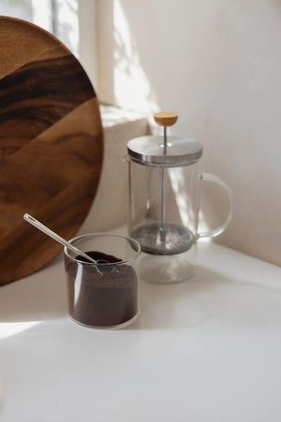 Mesure à café moulu, inox