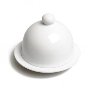 Butter dish, porcelain, ⌀ 7,5 cm