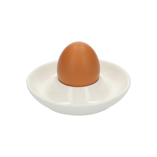 Egg cup flat, porcelain