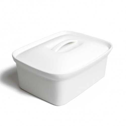 Paté-/ terrinevorm, wit porselein, 17 x 12 x 18 cm