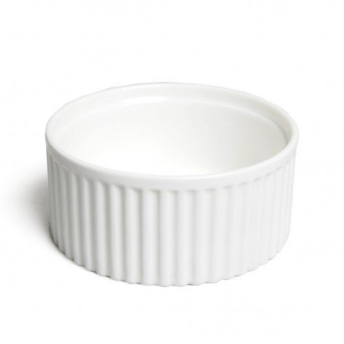 Souffléschaaltje/ ramekin, porselein, Ø 12 cm