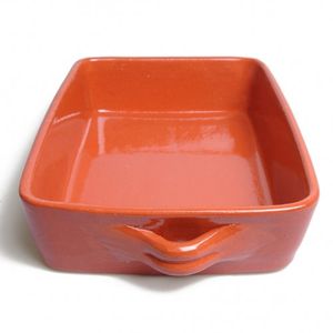 Ovenschaal, rood aardewerk, 33,5 x 24 x 7 cm