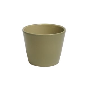 Flower pot, earthenware, soft green, ⌀ 12 cm  