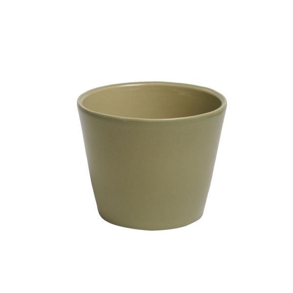 Bloempot, aardewerk, zachtgroen,Ø 12 cm