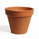 Flowerpot, red brick, Ø 17 cm