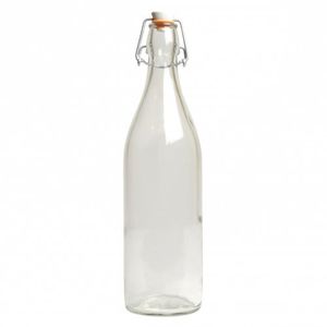 Bouteille à fermeture mécanique, verre, 1 l