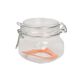 Clip top jar, glass, square, 0.5 l