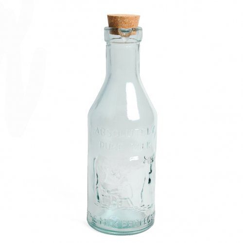 Fles, groen gerecycled glas, 1,2 liter 
