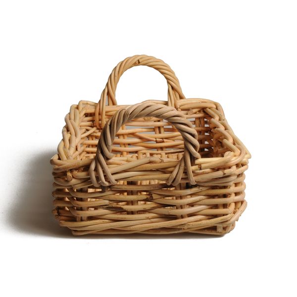 Panier bas avec anses en rotin kobo 30 x 21 x 17,5 cm