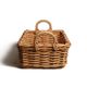 Mand met handvat, rotan, 34 x 30 x 19 cm