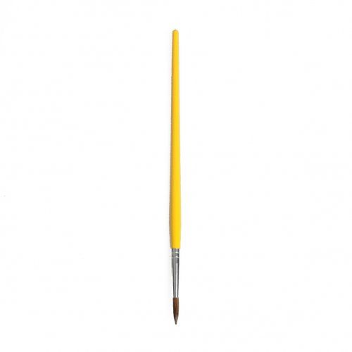 Pinceau, fin, jaune