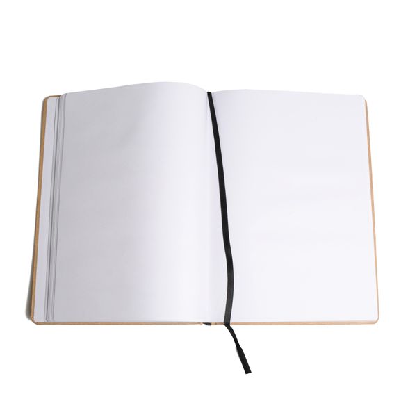 Notizbuch, blanko, weißes Papier, 25,5 x 18 cm