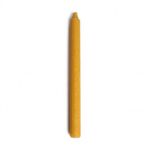 Bougie de table, ocre jaune, 27 cm