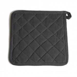 Pot holder, cotton, dark grey