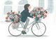 Meisje op fiets