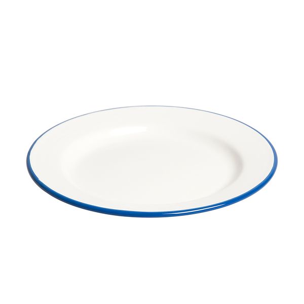 Assiette déjeuner, émail, bleu, Ø 22 cm