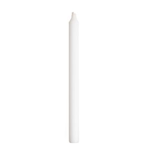 Bougie de table, blanc, 27 cm