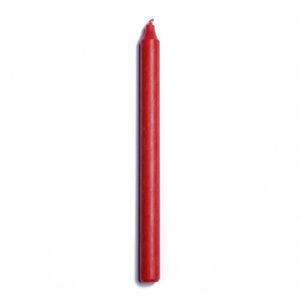 Bougie de table, rouge, 27 cm