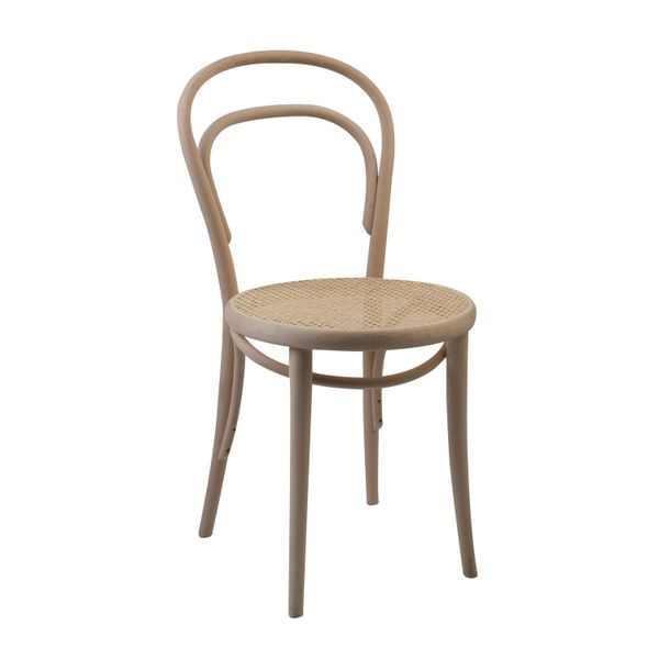 Chaise n° 14, hêtre, non traité, assise cannée