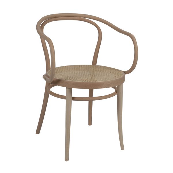 Chaise n° 30, hêtre, non traité, assise cannée