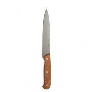 D&K couteau à trancher, manche en bois de hêtre, 30 cm
