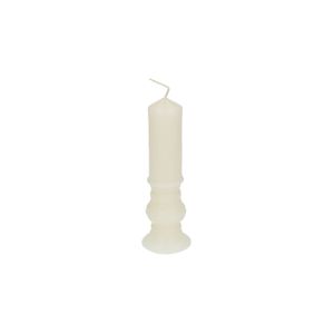 Formkerze Kerze-im-Kerzenständer, elfenbein, 15 cm