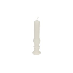 Formkerze Kerze-im-Kerzenständer, elfenbein, 19 cm