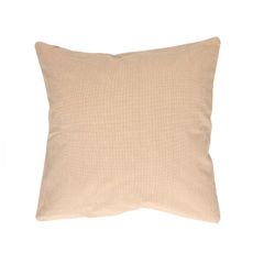Housse de coussin, coton bio, couleur sable chiné, 45 x 45 cm 