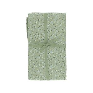 Nappe, coton bio, vert à motif de grains, 145 x 300 cm