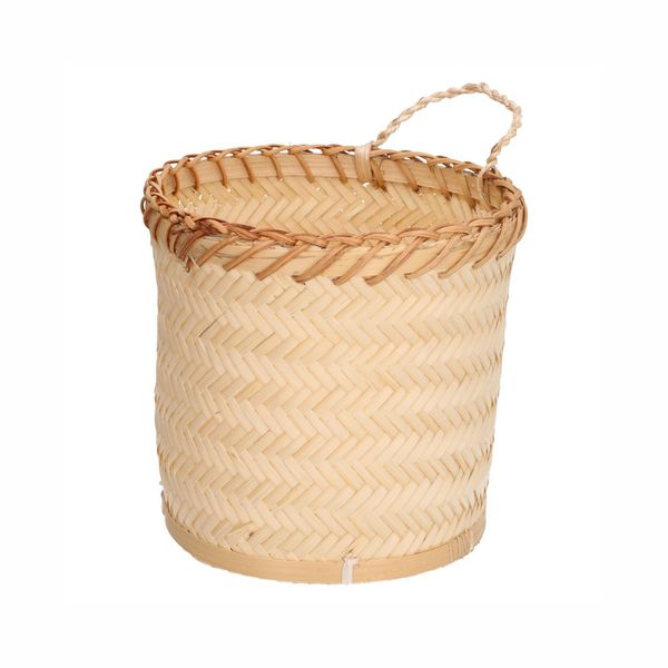 Panier à suspendre, bambou, Ø 17 x 17 cm