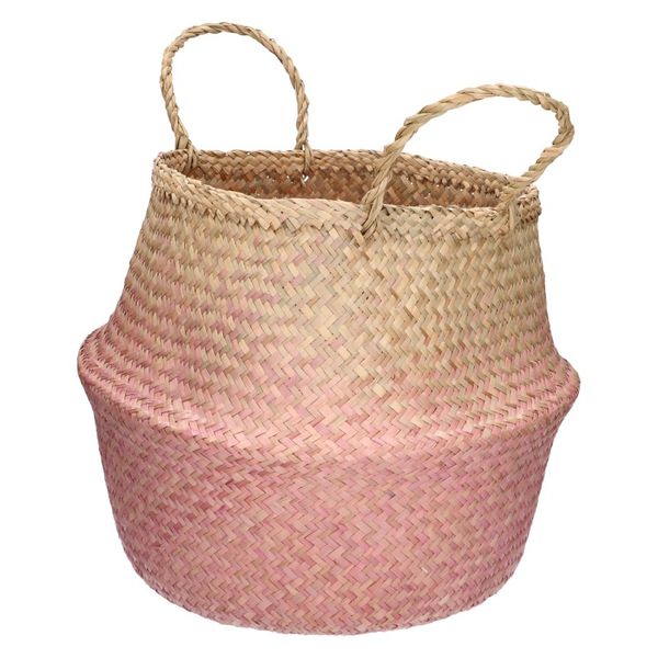 Panier, zostère, rose, Ø 25 x 40 cm