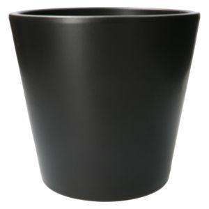Pot de fleur, céramique, noir, Ø 24 cm