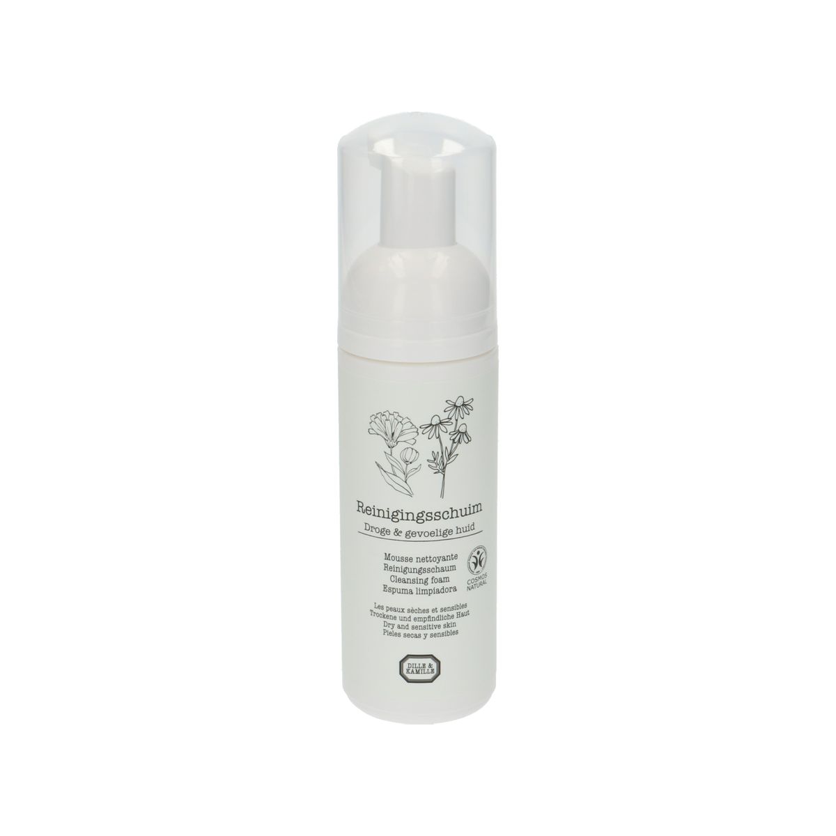 comfortabel Spin Nodig uit Reinigingsschuim voor het gezicht, droge/gevoelige huid, 150 ml | | Dille &  Kamille