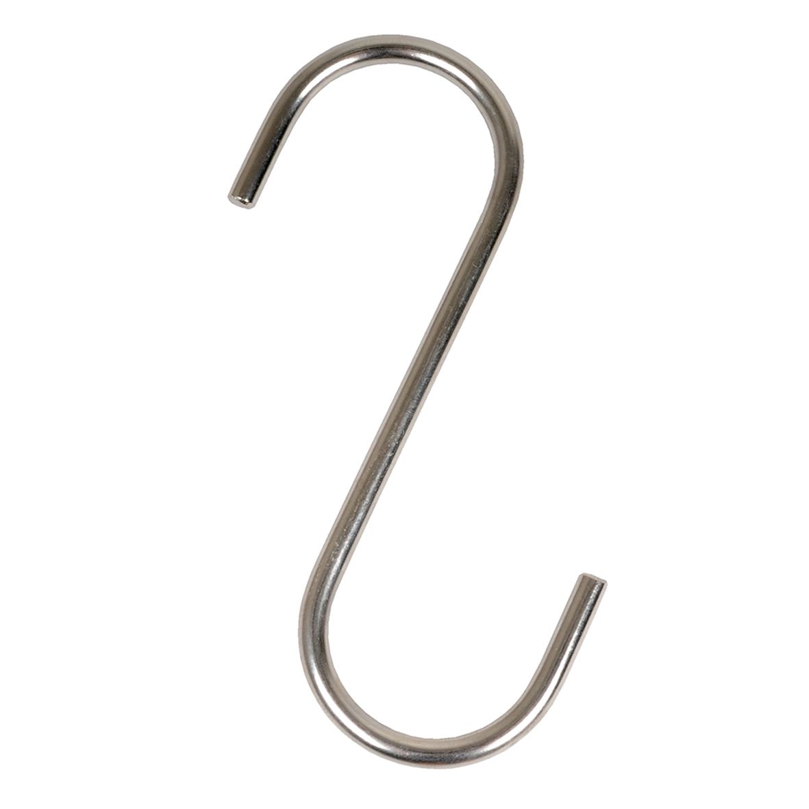 S-Haken, Edelstahl, 140 x 5 mm