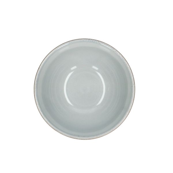 Schaal reactieve glazuur, steengoed, grijs, Ø 13,5 cm