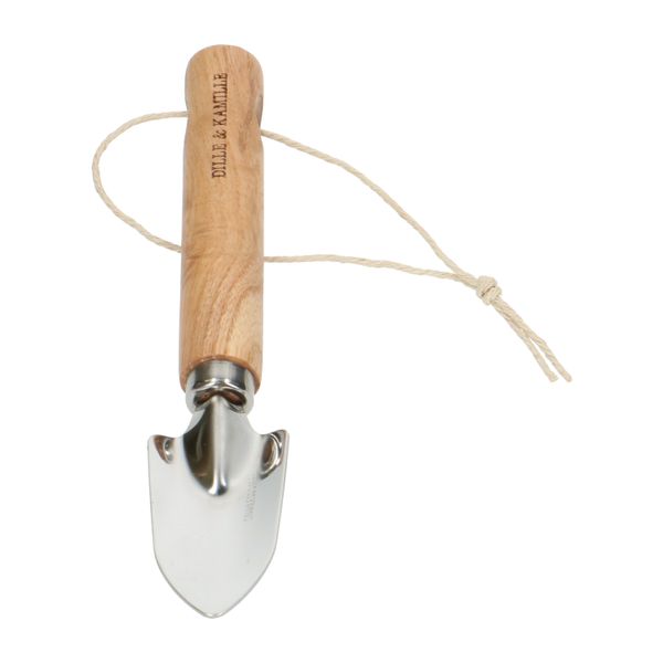 Schaufel, Edelstahl mit Griff aus Eschenholz, kleine schmal