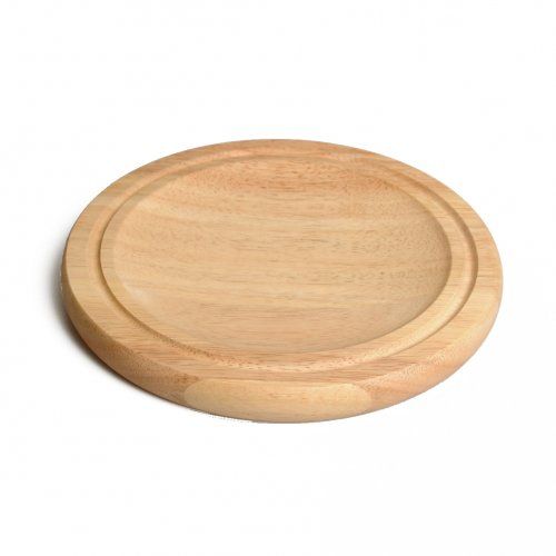 Schneidbrett, Kautschukholz, Ø 24,5 cm