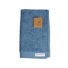 Serviette d’invité, coton bio, bleu-gris, 30 x 50 cm