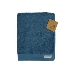 Serviette de toilette, coton bio, bleu-gris, 50 x 100 cm 